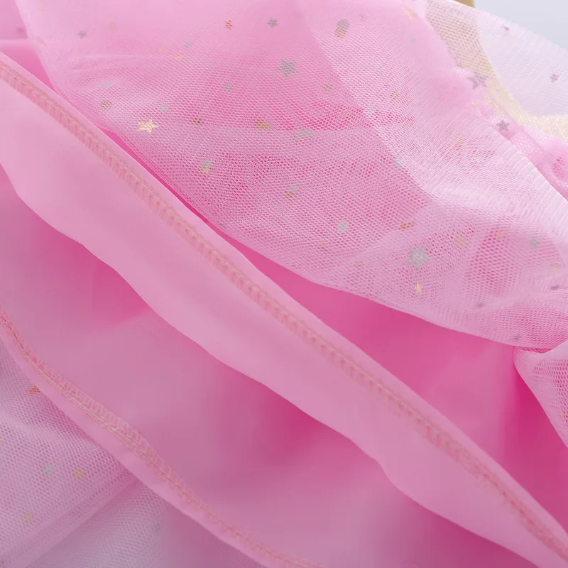 Children's Skirts For Girls Summer Cotton Lace Baby Mini Tutu Skirts Stars Glitter Dance Sequin Birthday Party Skirt for Kids thumbnail 5