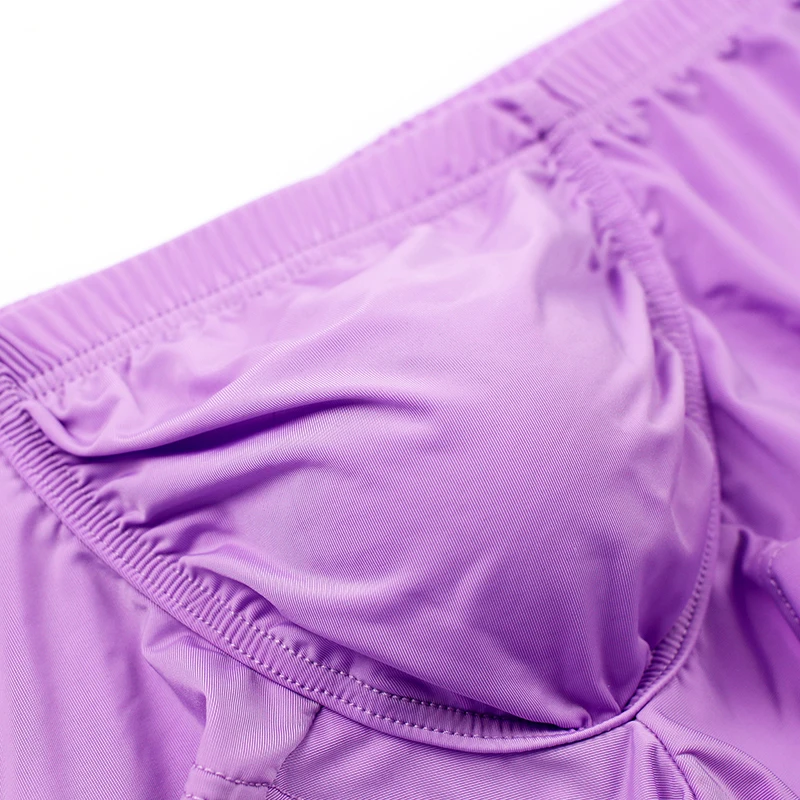 1pc/2pcs Men's Panties Ice Silk Male Underwear Boxer Breathable Solid Color Ultra Thin Quick Drying Boxers Man thumbnail 6