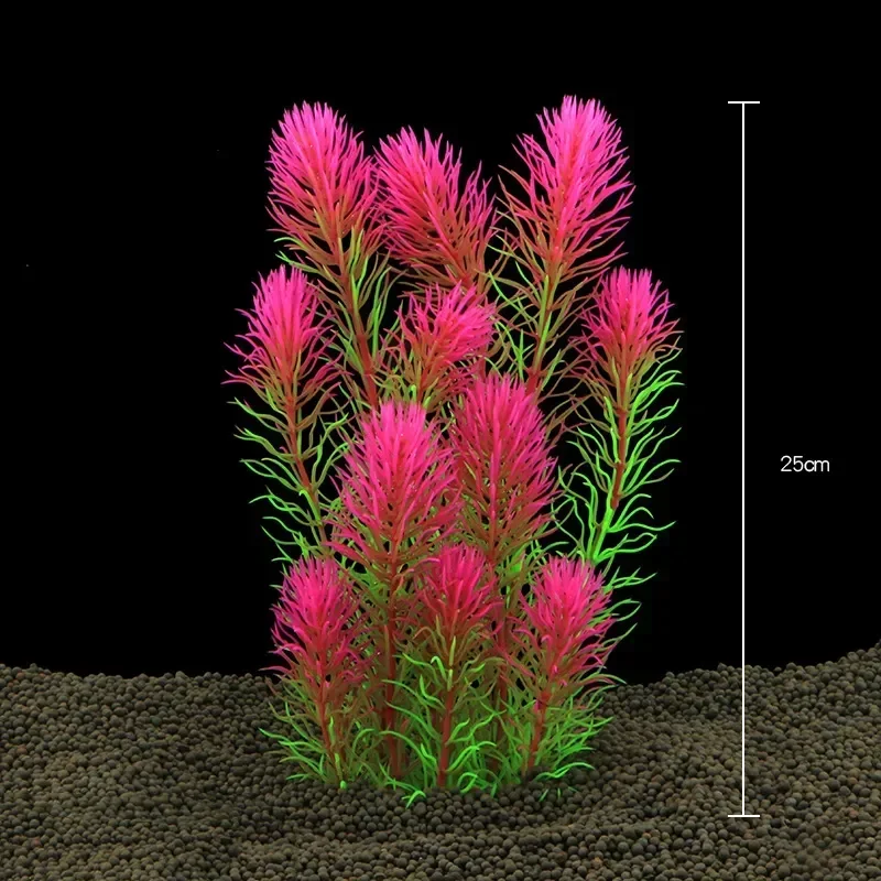 Fish Tank Water Plant Decoration Aquarium Decor Aquatic Plants Underwater Plastic Artificial Grass Accessories Pet Supplies Home thumbnail 4