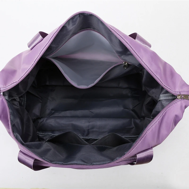 Foldable Travel Bag Stretchable Large Capacity Gym Bags Nylon Waterproof Double Layer Zipper Hangbag Luggage Organizer Tote New thumbnail 5