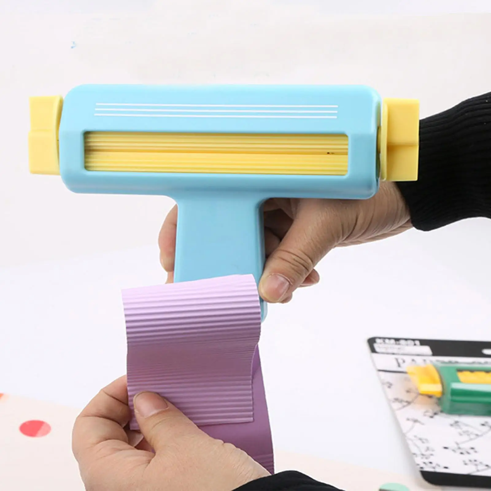 Diy Paper Crimper Machine For Craft Paper-Cut Hole Punch Hand Tool Paper Embossing Paper Scrapbooking School Machine Craft Gift thumbnail 4