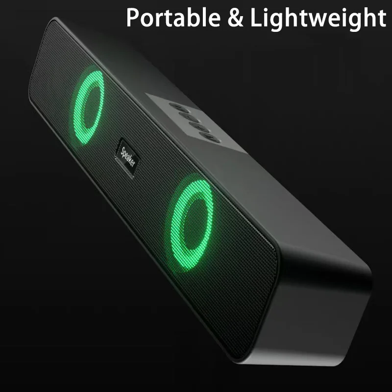 Bluetooth LED Light 4D Surround Speaker Home Theater Sound System Computer Soundbar For TV Subwoofer Wired Stereo Strong Bass thumbnail 3