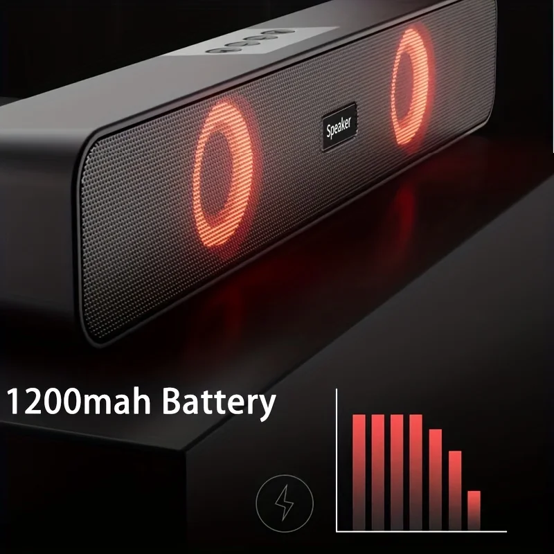 Bluetooth LED Light 4D Surround Speaker Home Theater Sound System Computer Soundbar For TV Subwoofer Wired Stereo Strong Bass thumbnail 6