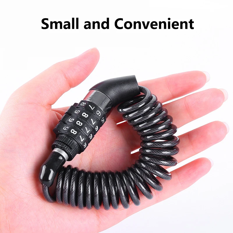 Bicycle lock wire chain Bicycle mountain bike motorbike anti-theft combination lock luggage helmet universal locks Accessories thumbnail 4