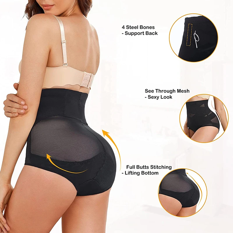High Waisted Body Shaper X-shaped Girdles Tummy Control Shapewear Panties Slimming Waist Trainer Butt Lifter Underwear Shapers thumbnail 5