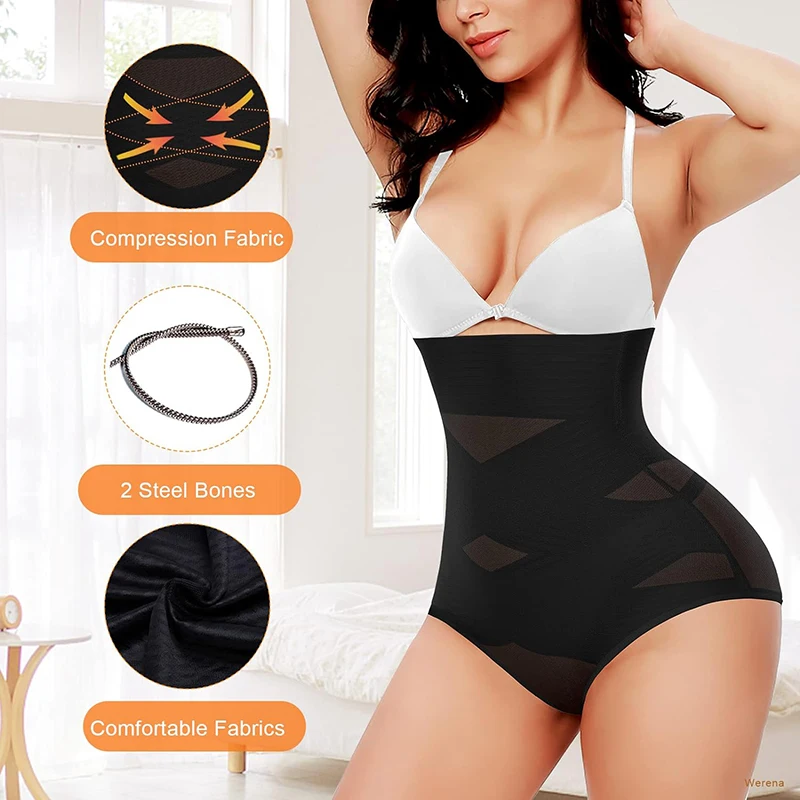 High Waisted Body Shaper X-shaped Girdles Tummy Control Shapewear Panties Slimming Waist Trainer Butt Lifter Underwear Shapers thumbnail 4