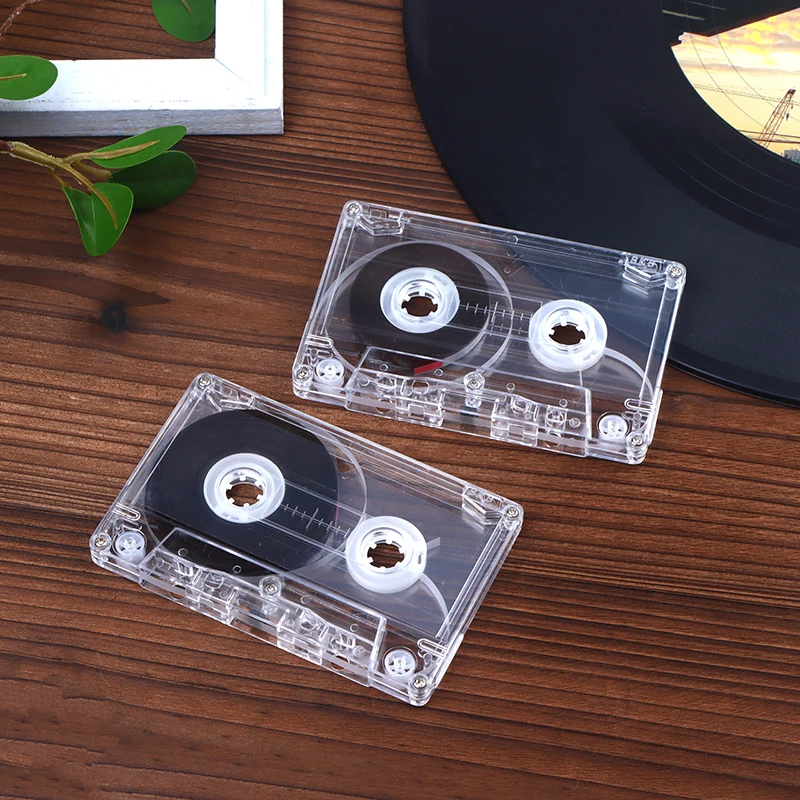 90 Minutes Standard Cassette Color Blank Tape Player With Magnetic Audio Tape Clear Storage Box For Speech Music Recording thumbnail 5