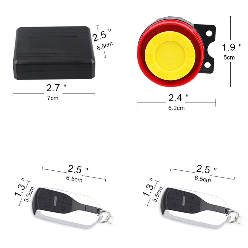 Motorcycle Anti-Theft Alarm System Wireless Remote Engine Starter Stop with Remote Controller Key Module Horn for 12V Motorcycle thumbnail 5