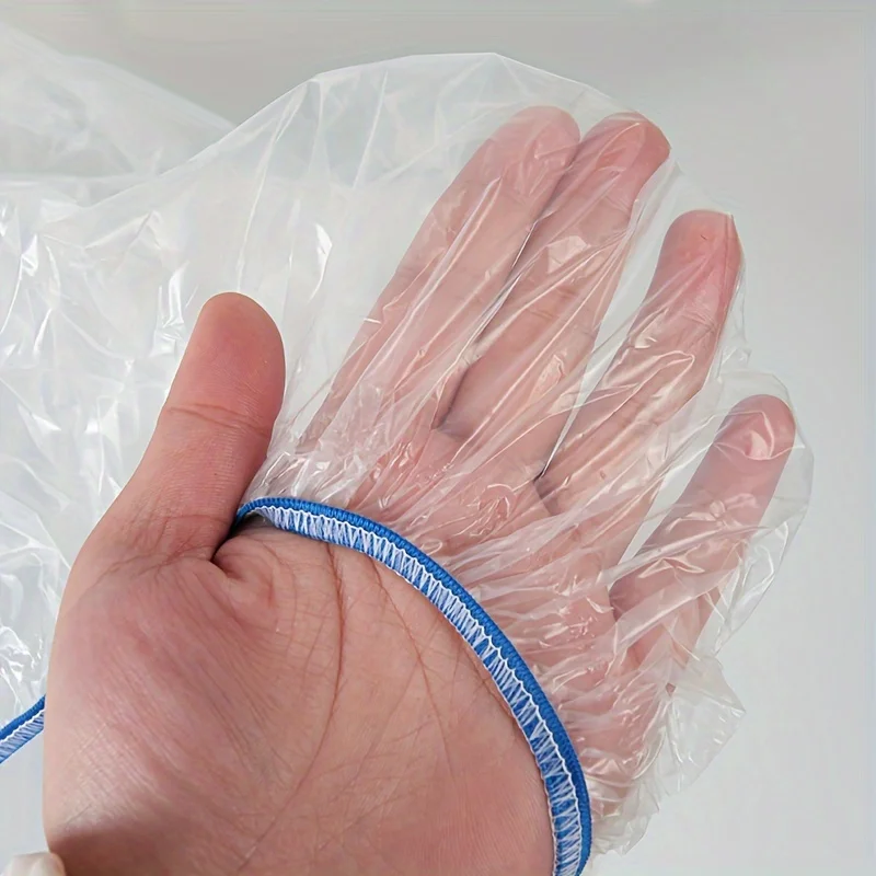Disposable transparent motorcycle jersey PE film bicycle cover rainproof dustproof battery car cover thumbnail 2