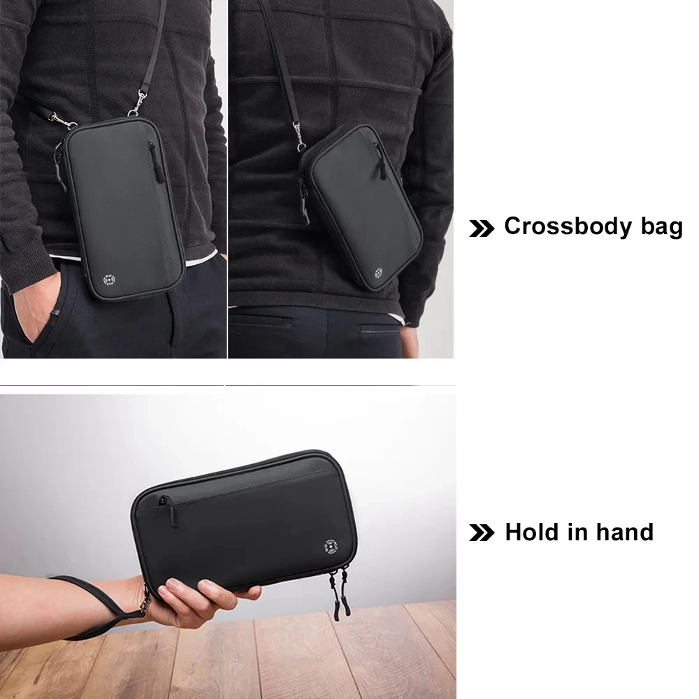 Travel Passport Covers Folder Wallet RFID Blocking Family Passport Holder Waterproof One Shoulder Passport Crossbody Bag Handbag thumbnail 5