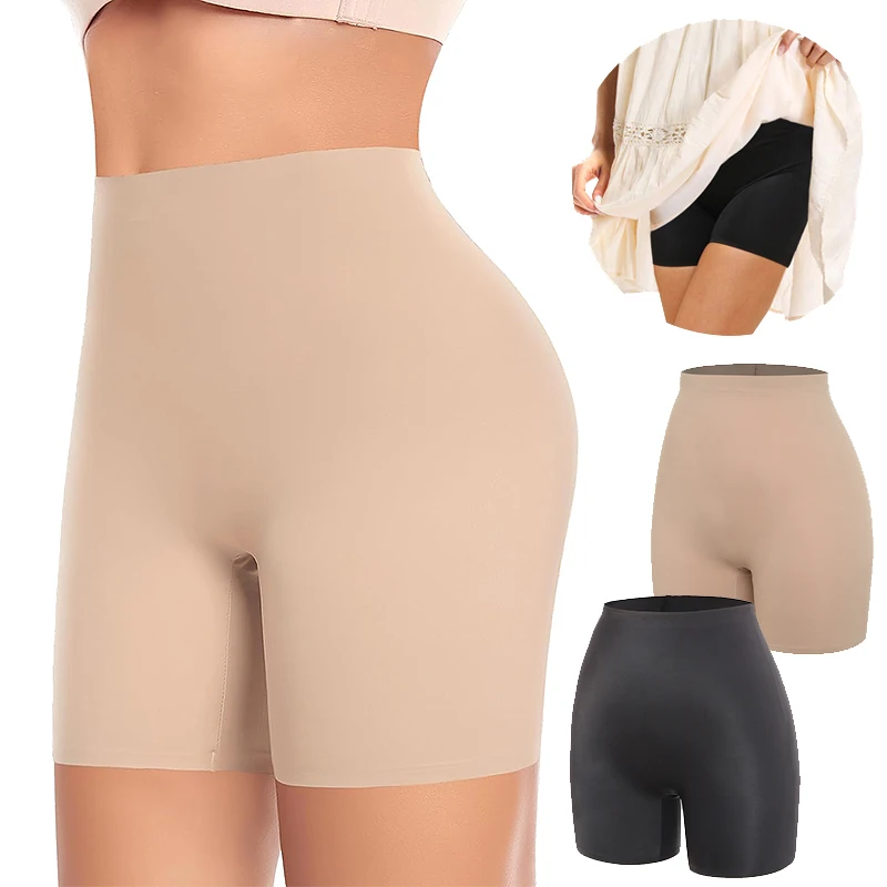 Womens High Waisted Shaper Shorts Smooth Shaping Boyshorts Panties Tummy Control Underwear Slimming Shapewear Short