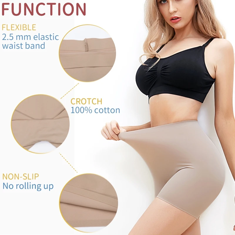 Womens High Waisted Shaper Shorts Smooth Shaping Boyshorts Panties Tummy Control Underwear Slimming Shapewear Short thumbnail 5