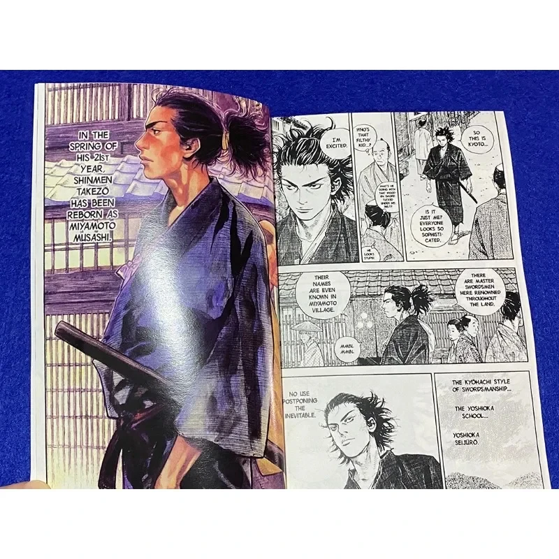 Anime Vagabond Volume 1-3 Miyamoto Musashi Japanese Teen Mystery Romance English Comic Book Manga Book English Version thumbnail 3