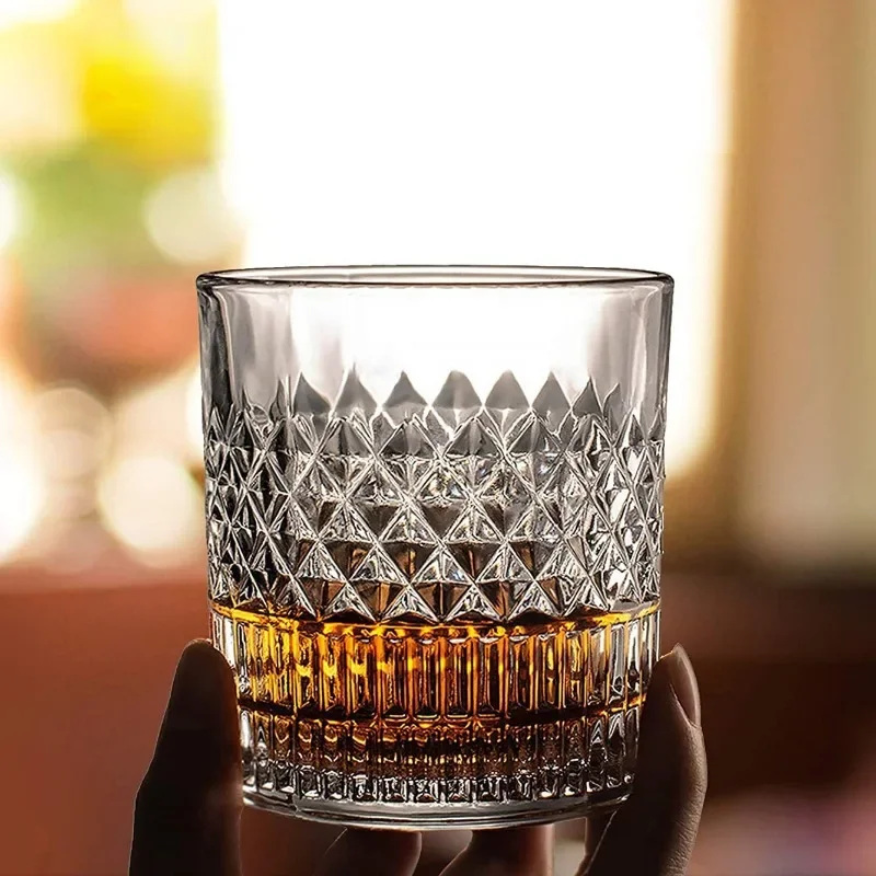1/2/3/4pcs Cups 335ml Transparent Whiskey Cup for Party/Home/Bar European Crystal Glass Wine Cup Wholesale Cups Mug Beer Glass thumbnail 3