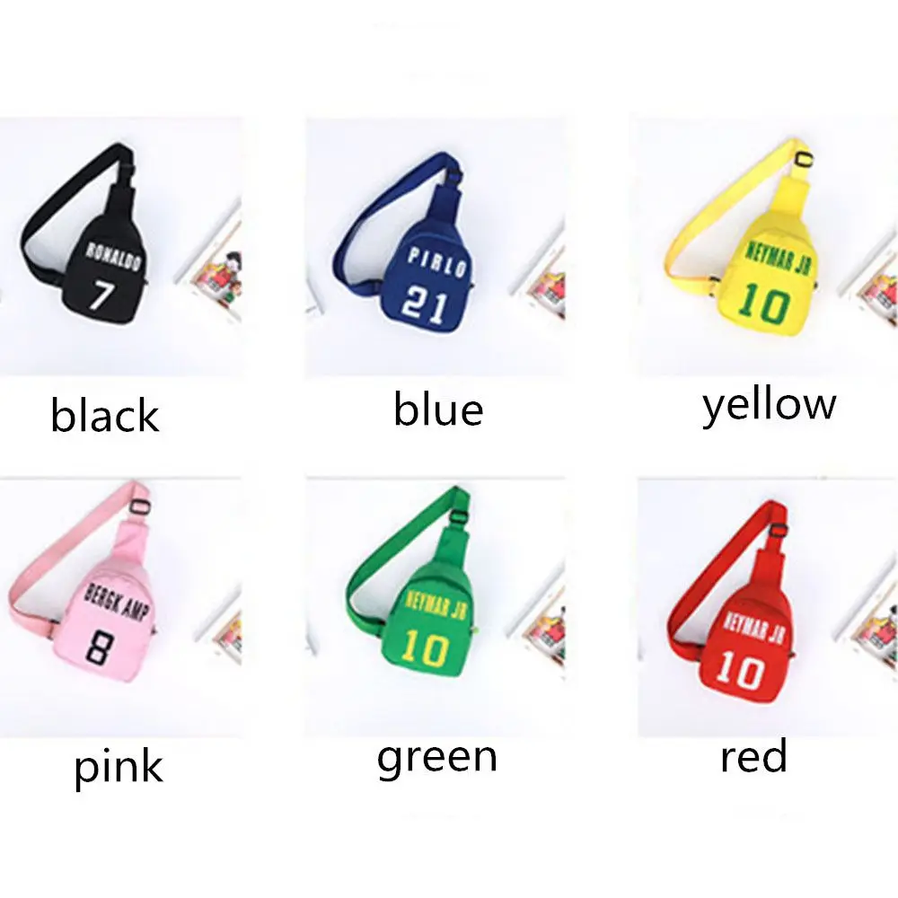 1pcs Cute Cartoon Children's Number Printed Chest Bag Girls Boys Sports Leisure Messenger Bag All-match Fashion Shoulder Bag thumbnail 5