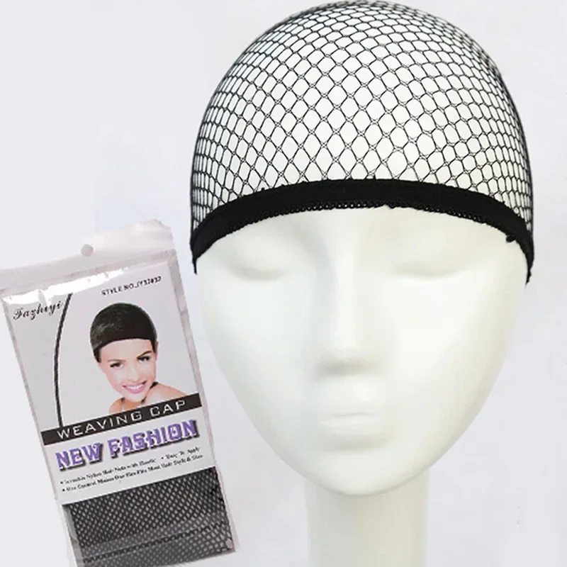 Nylon Mesh Weaving Black Wig Hair Net With Elastic New Fashion Hairnet Mesh Wig Caps Weaving Wig Cap & Hairnets for Women thumbnail 2