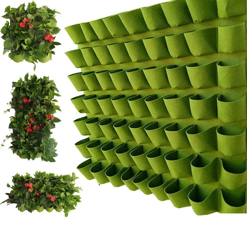 NEW Wall Hanging Pockets Planting Bags Flower Pot Home Garden Grow Bag Garden Planter Vertical Suculentas Plant Pot Home Decor thumbnail 6