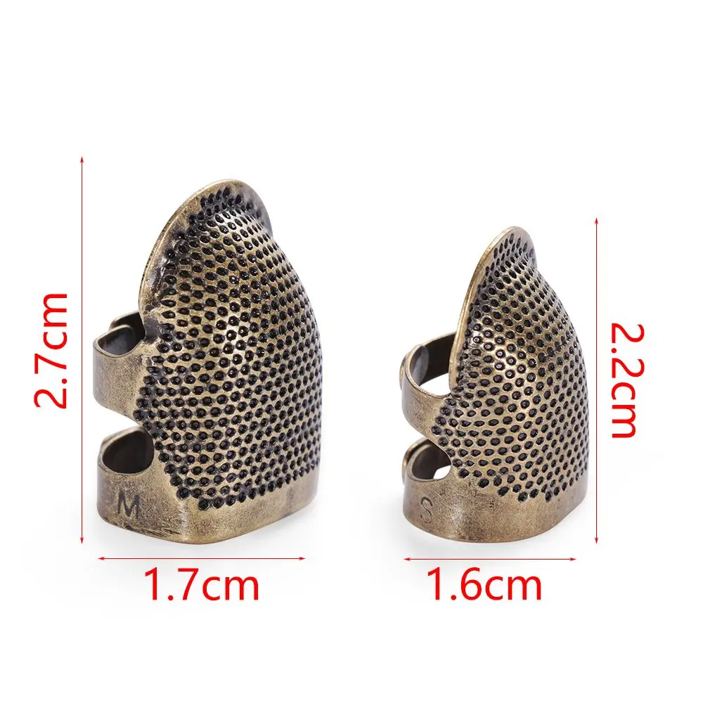 1PC Vintage Gold Finger Protector Metal Needle Thimble Antique Ring  Handworking Stitching Tools DIY Crafts Sewing Accessories thumbnail 6