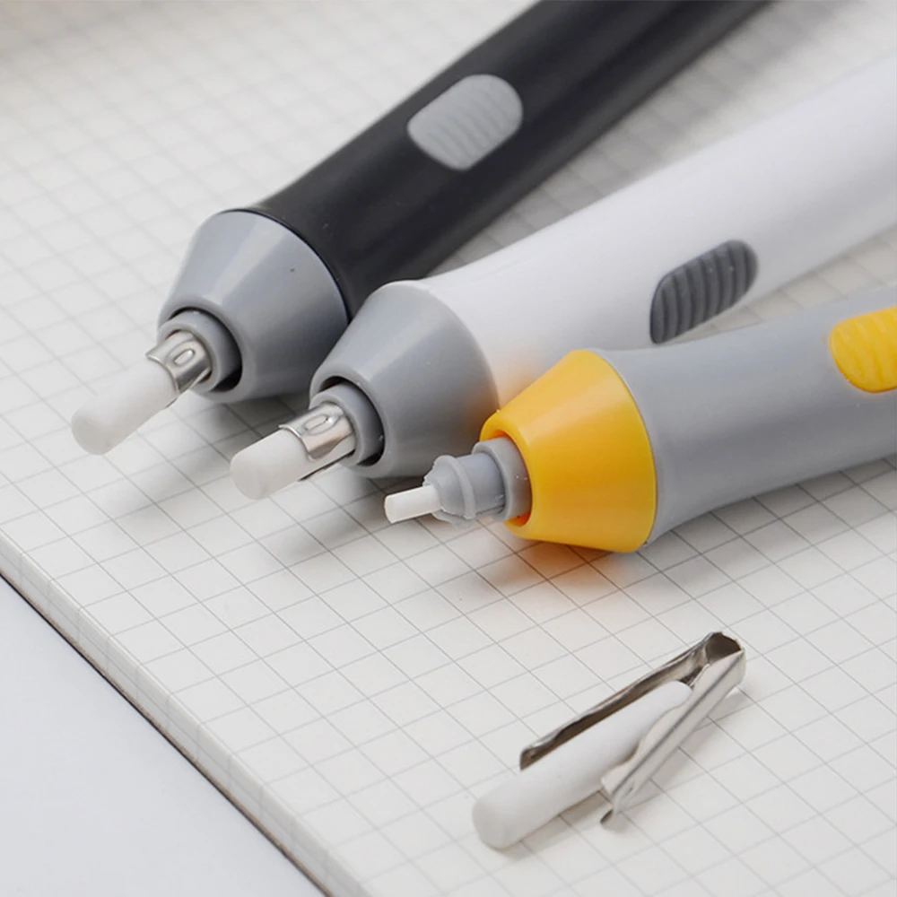 Electric Eraser Kit Pencil Eraser with 22 Eraser Refills Battery Operated Eraser Stationery Supplies for School Students thumbnail 6