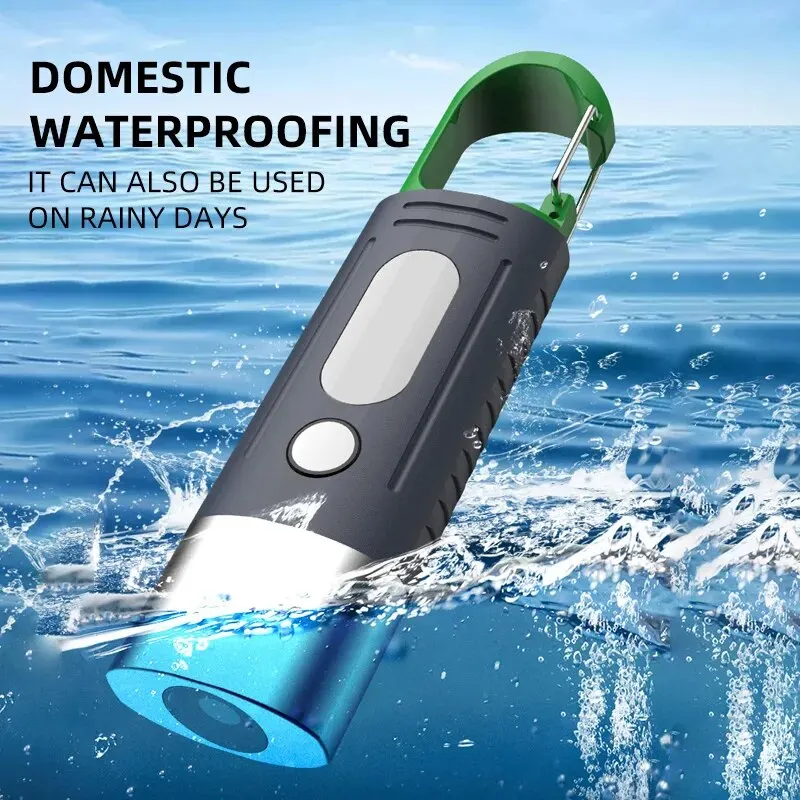 Mini Convenient High Power LED Flashlight Camping Flashlight, 3LEDAnd Side Lights TelescopicZoom Waterproof Light, Lampshade thumbnail 5
