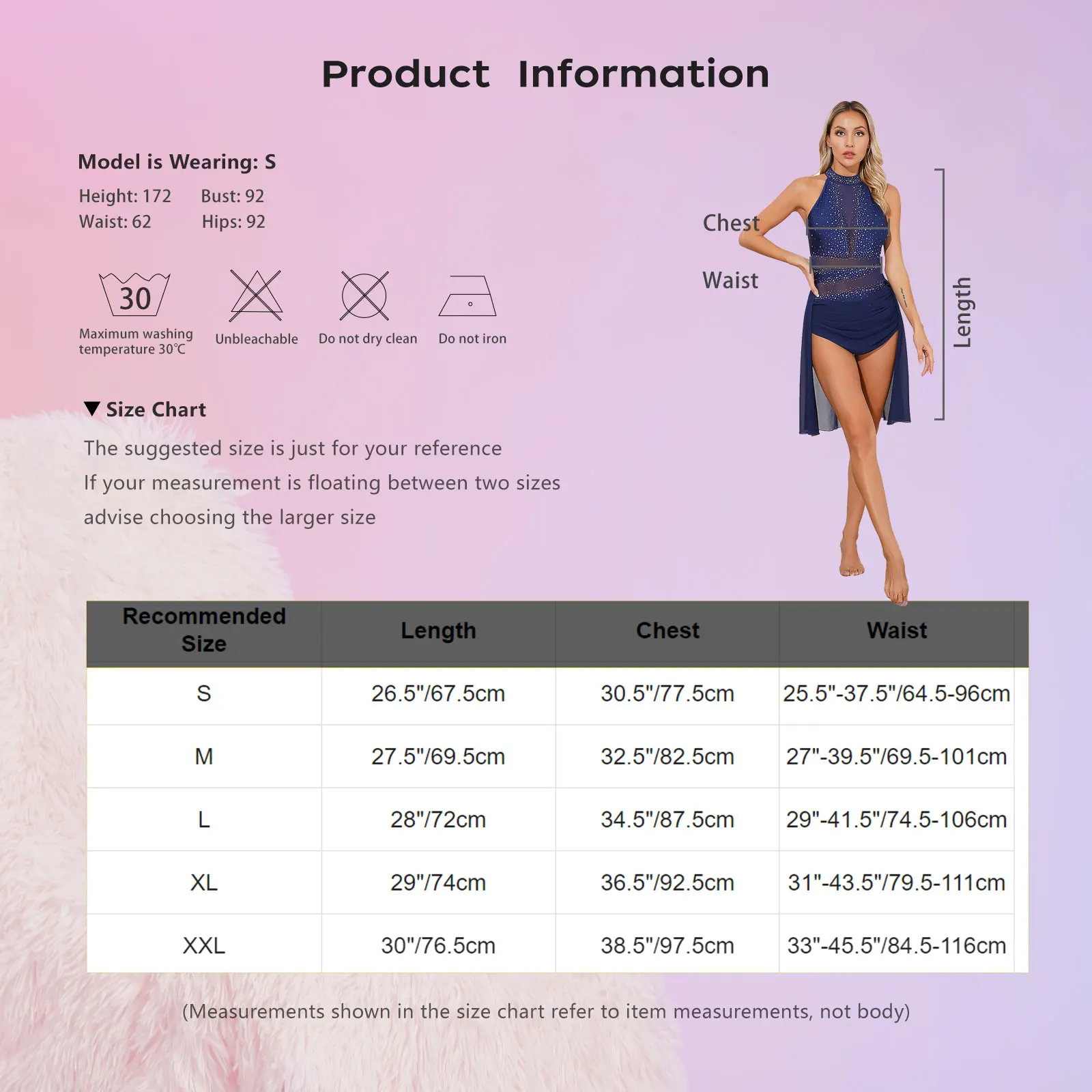 Women Modern Lyrical Dance Dress Shiny Rhinestone Sheer Mesh Leotard Dancewear for Ballet Gymnastics Figure Skating Performance thumbnail 6
