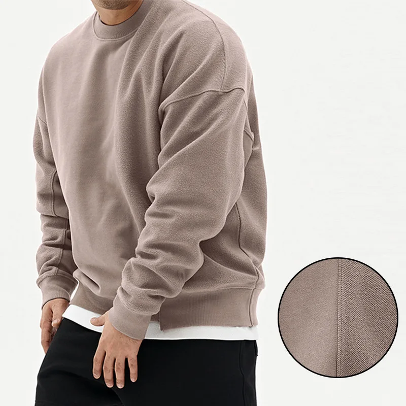 Men's Gym Fitness Sweatshirts Loose Hip Hop Hoodies Fashion Trend Clothing Regular O-neck Outdoor Casual Long Sleeve Pullovers thumbnail 5