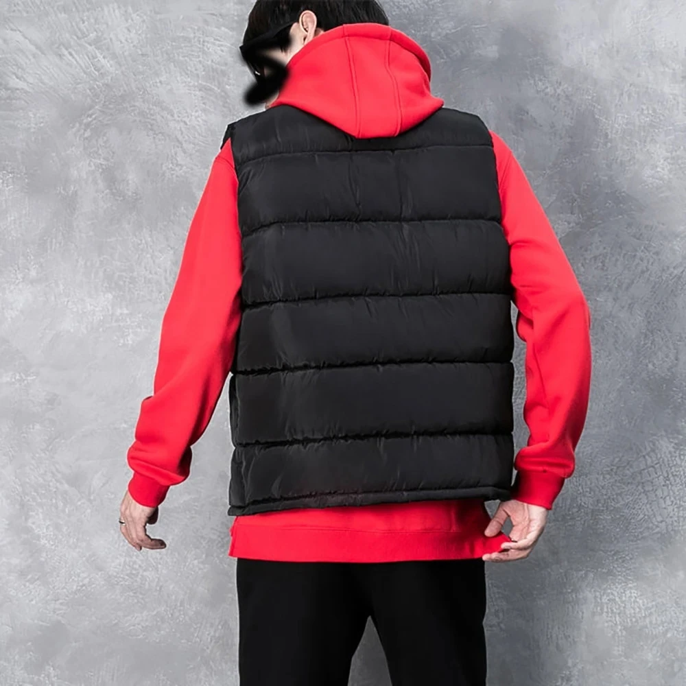 White Vest Jacket Men Slim Fit Stand Collar Sleeveless Puffer Jackets Spring Autumn Casual Waistcoat Men Warm Coat 2023 Trends thumbnail 4