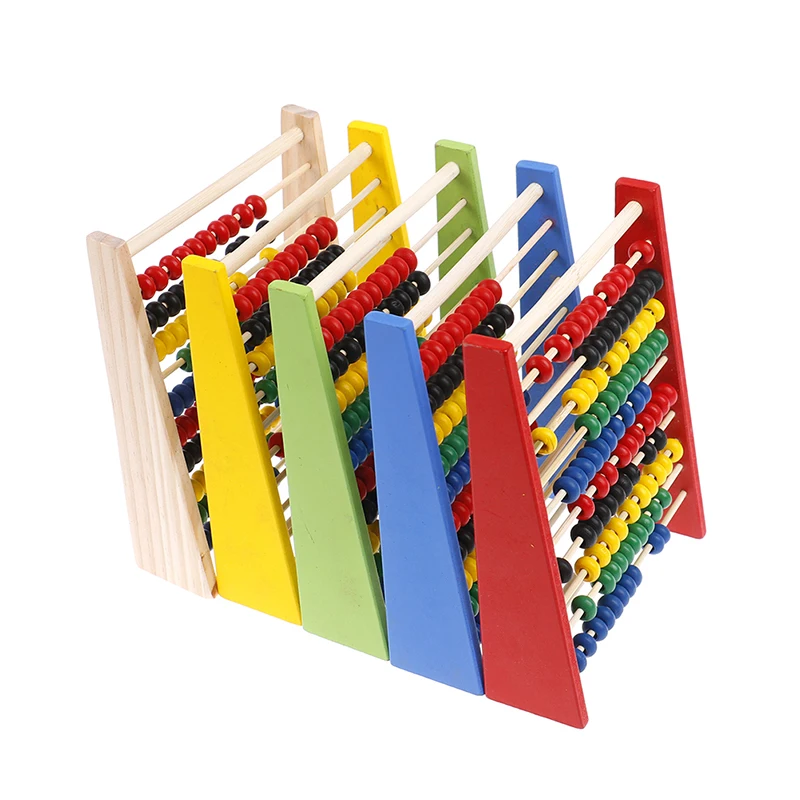 Colourful Abacus 10-speed Wooden Abacus Intelligence Development Wooden Abacus For Kids Mathematics For 3-6 Year Olds thumbnail 3