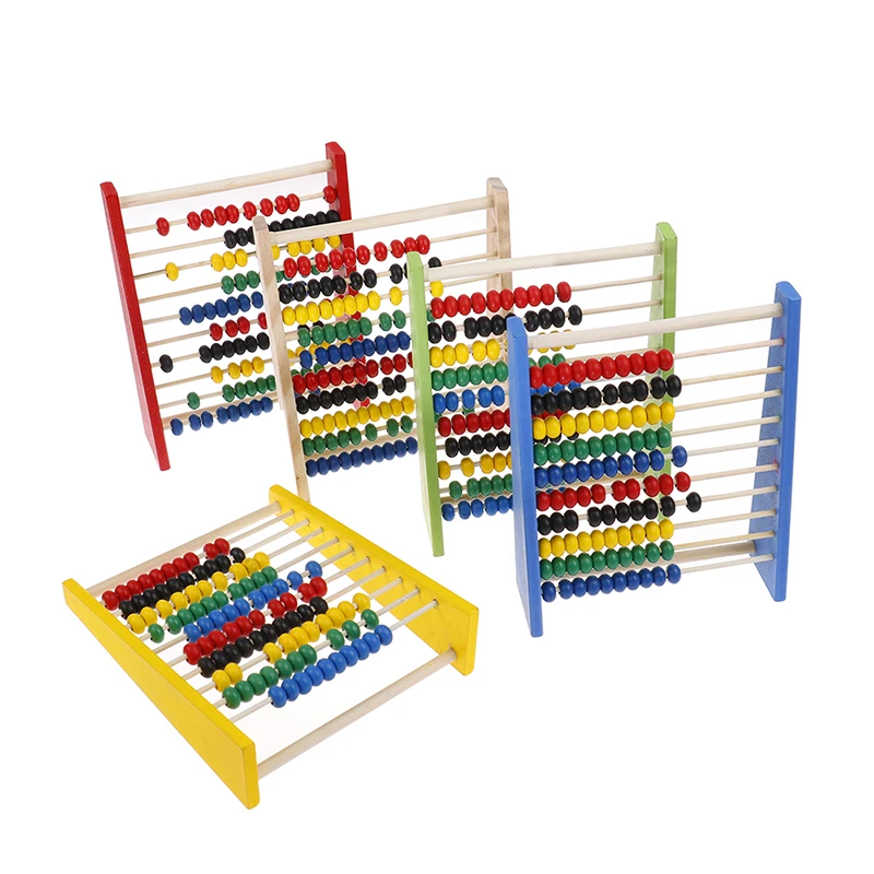 Colourful Abacus 10-speed Wooden Abacus Intelligence Development Wooden Abacus For Kids Mathematics For 3-6 Year Olds thumbnail 5