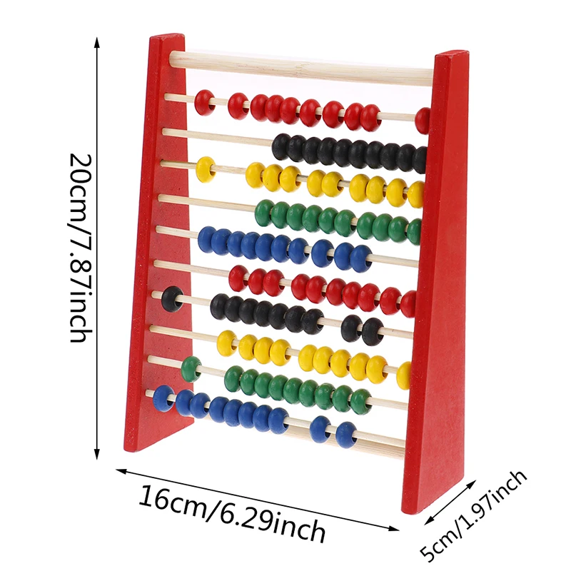 Colourful Abacus 10-speed Wooden Abacus Intelligence Development Wooden Abacus For Kids Mathematics For 3-6 Year Olds thumbnail 6