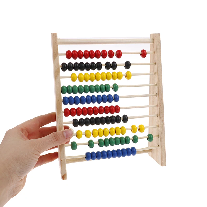 Colourful Abacus 10-speed Wooden Abacus Intelligence Development Wooden Abacus For Kids Mathematics For 3-6 Year Olds thumbnail 4
