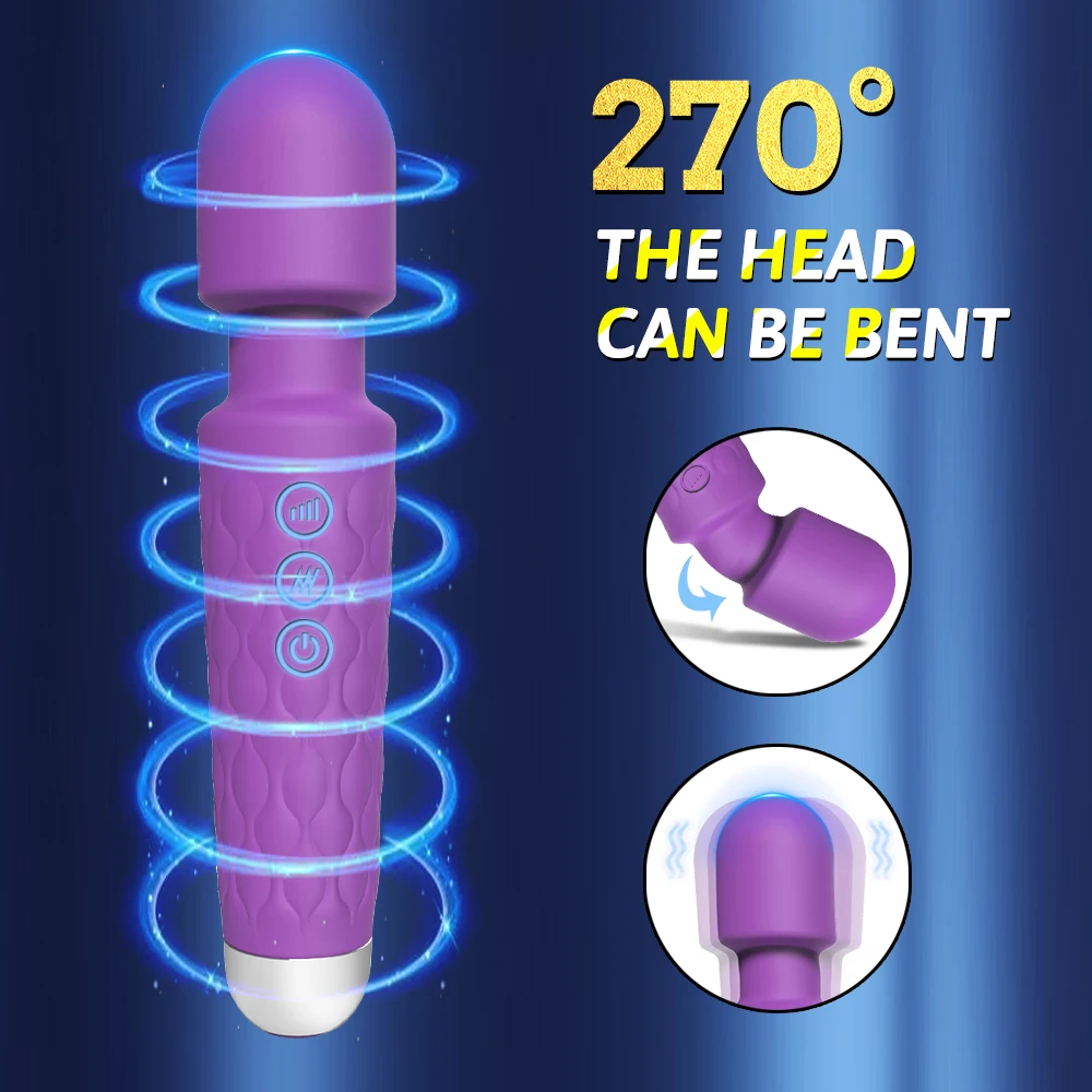 Powerful Vibrating AV Vibrator Magic Wand Clitoris Stimulator Sex Toys for Women G Spot Massager Adult Female Sex Erotic Product thumbnail 3
