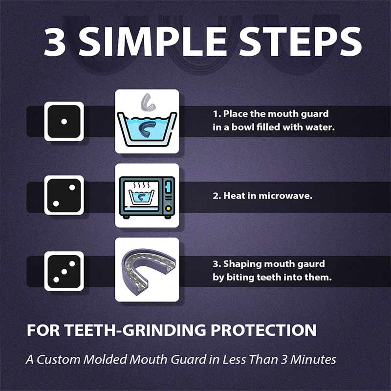 KOHEEL TG Mouth Guard for Teeth Grinding with Forming Tray, Dental Guard That Easy to Use & Perfect fit, Stops Bruxism Night Gua thumbnail 5