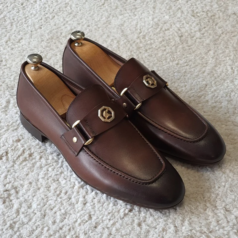 Fashion Shoes Men Casual Shoes Autumn Leather Loafers Office Shoes For Men Driving Moccasins Comfortable Slip on Party thumbnail 4