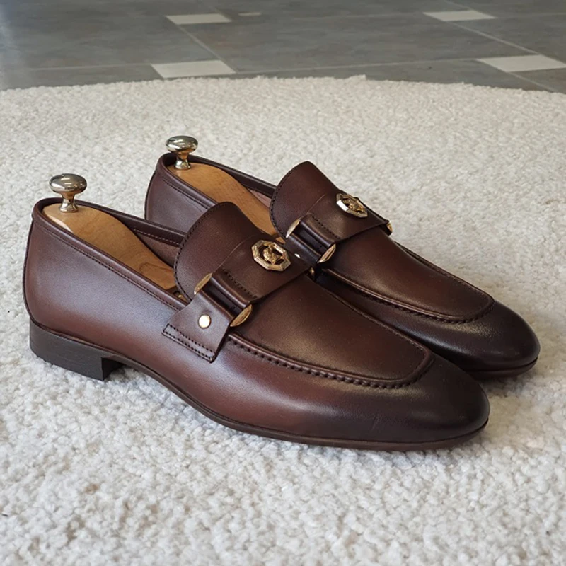 Fashion Shoes Men Casual Shoes Autumn Leather Loafers Office Shoes For Men Driving Moccasins Comfortable Slip on Party thumbnail 5