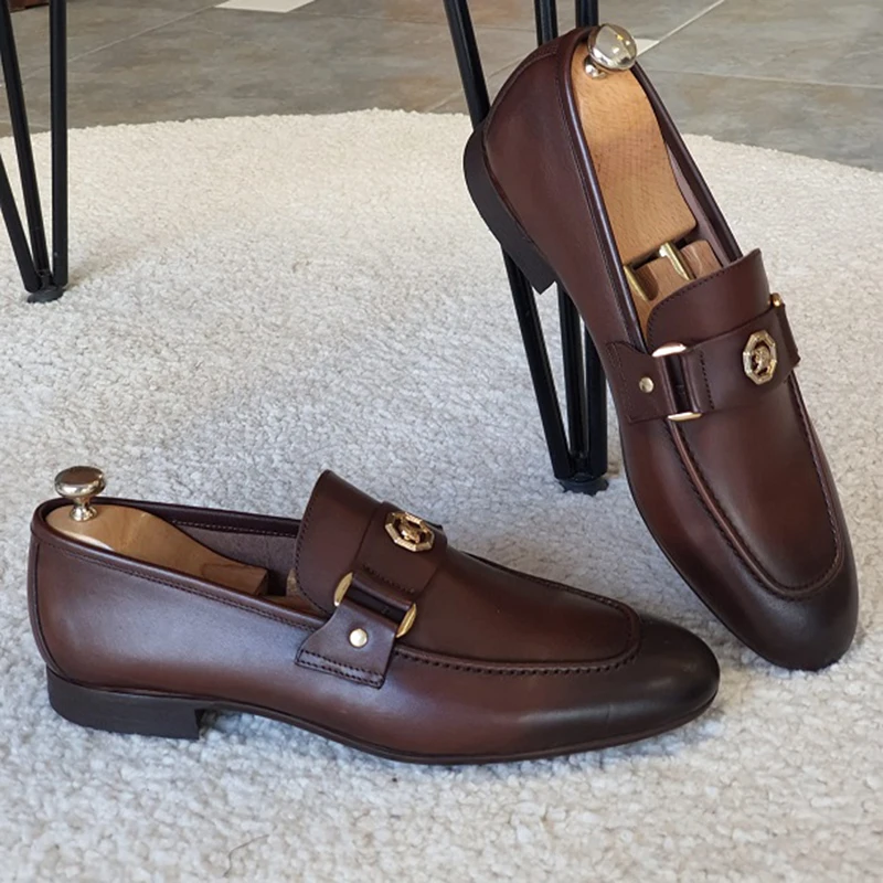Fashion Shoes Men Casual Shoes Autumn Leather Loafers Office Shoes For Men Driving Moccasins Comfortable Slip on Party thumbnail 6