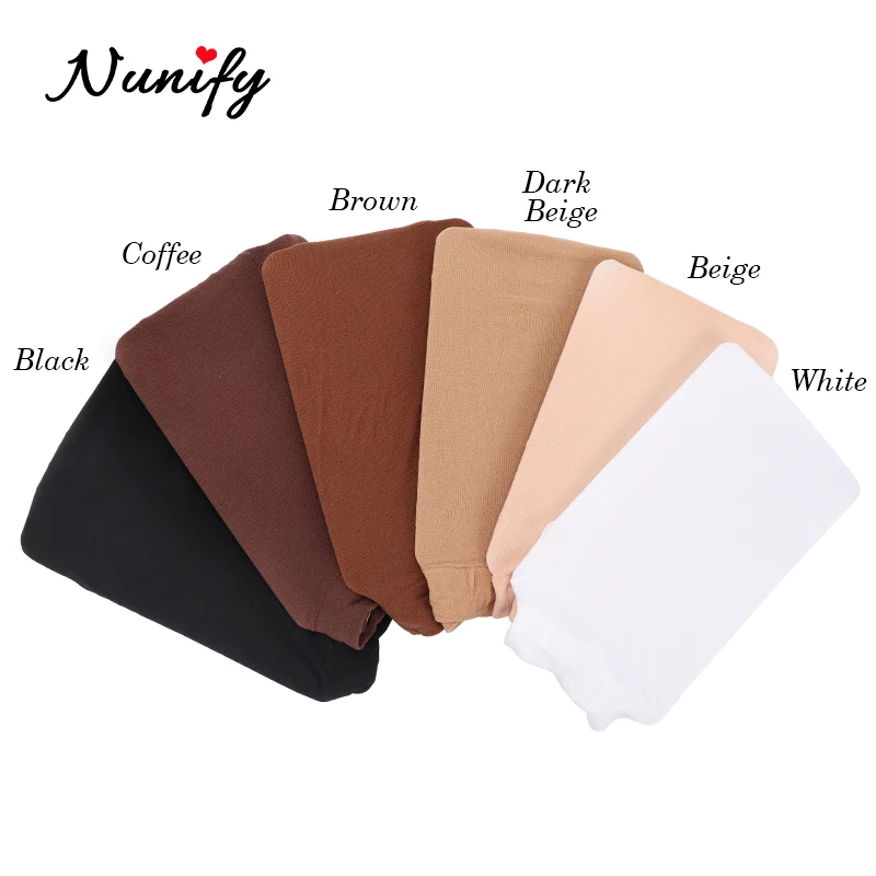 Nunify Nude Stocking Wig Cap Mesh Net Bald Cap For Install Wigs 2Pcs/Pack Free Size Strechy Stocking Cap Breathable Hairnet thumbnail 2