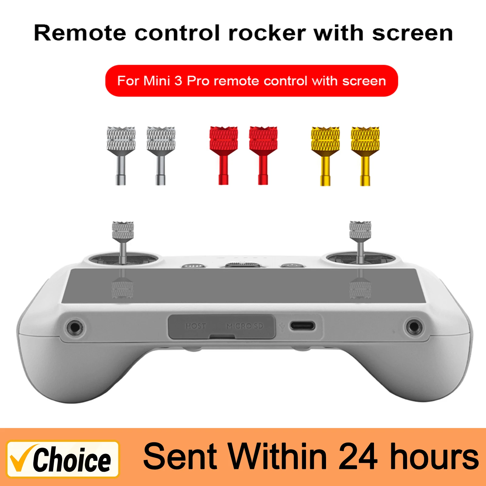 Joystick For DJI Mini 3 Pro Drone Remote Control Joystick Thumb Rocker Stick Protector Rod for DJI Mini 3 Pro Drone Accessories thumbnail 4