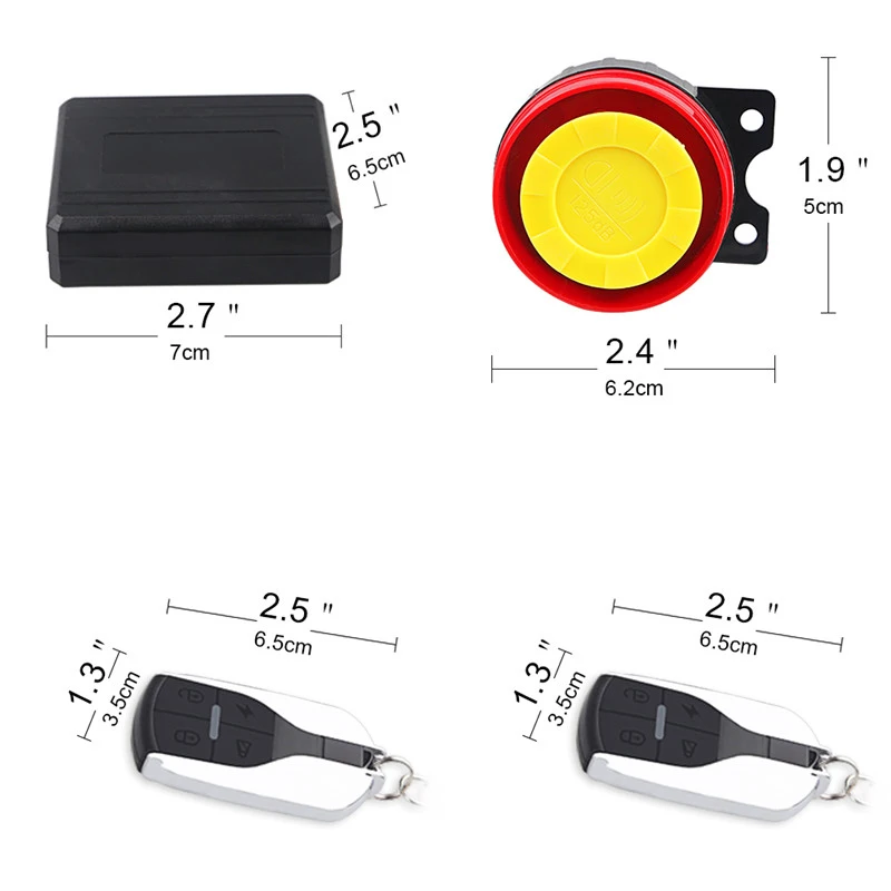 Universal  Motorcycle alarms Motorcycle Bike Alarm System Anti-theft Security Alarm Remote Control Engine Start Alarme thumbnail 5