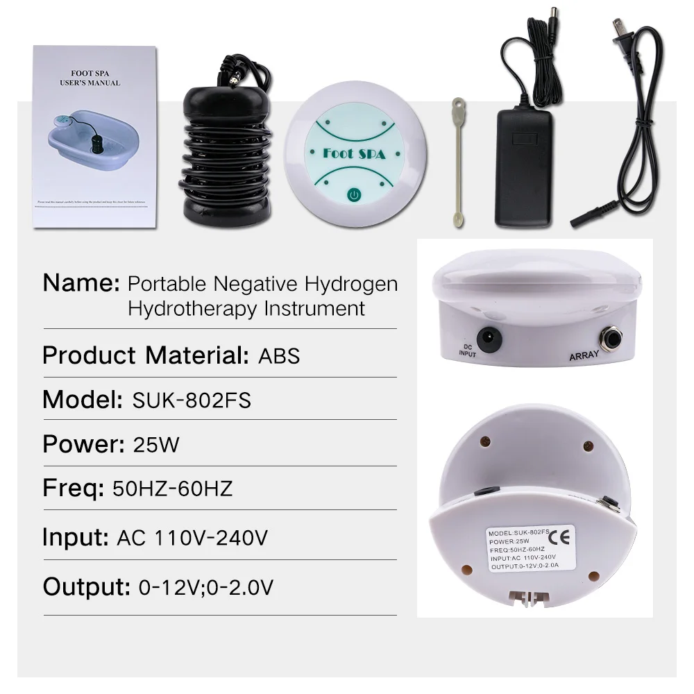 Mini Foot Spa Bath Massager Detox Machine Ion Cleanse Ionic Foot Bath Aqua Cell Spa Machine Detox Foot Bath Array Aqua Spa Relax thumbnail 2