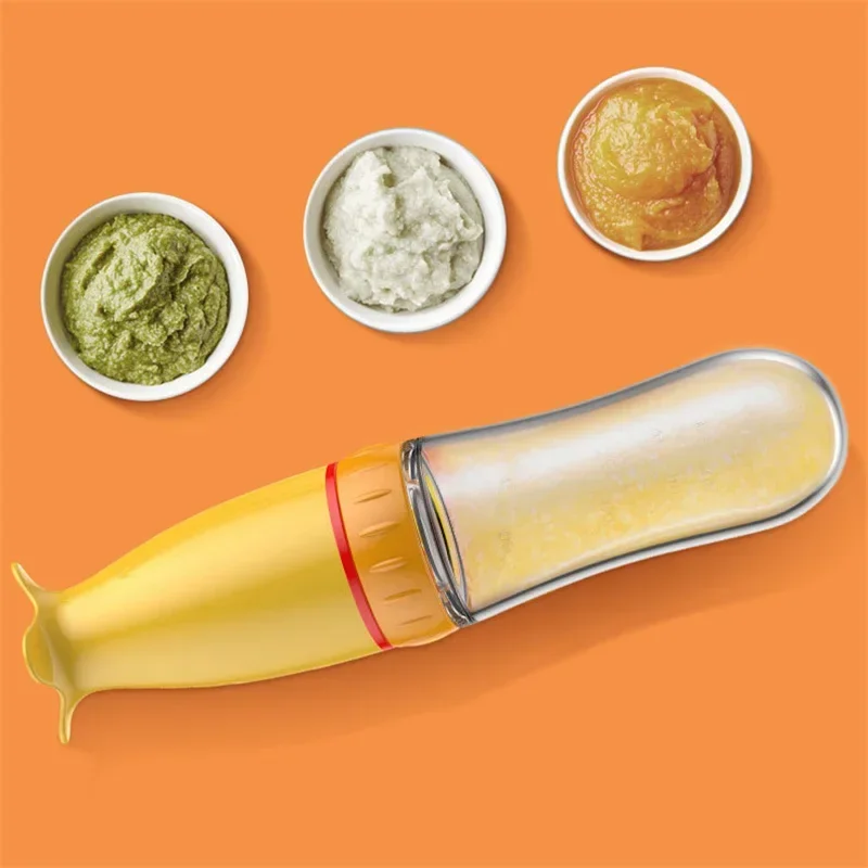 Safe Useful Silicone Baby Bottle With Spoon Food Supplement Rice Cereal Bottles Squeeze Spoon Milk Feeding Bottle Cup thumbnail 6