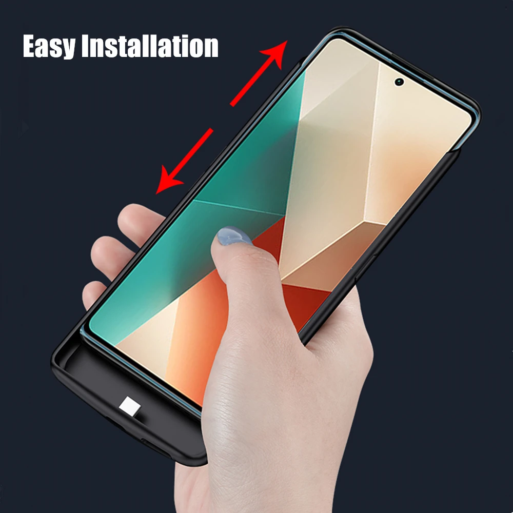 10000mAh For Xiaomi Mi POCO X6 Pro 5G External Battery Cases Portable Charger Power Bank Cover For Redmi Note 13 5G Power Case thumbnail 5