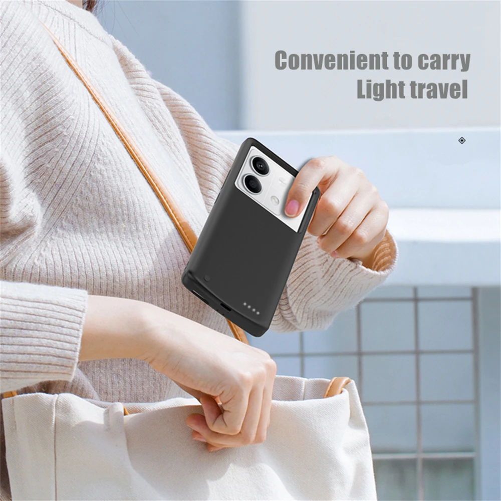 10000mAh For Xiaomi Mi POCO X6 Pro 5G External Battery Cases Portable Charger Power Bank Cover For Redmi Note 13 5G Power Case thumbnail 3