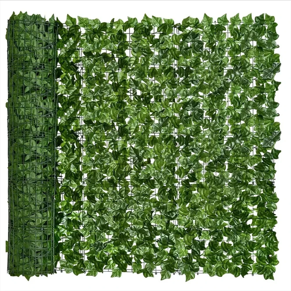 Artificial Ivy Hedge Green Leaf Fence Panels Faux Privacy Fence Screen for Home Outdoor Garden Balcony Decoration thumbnail 3