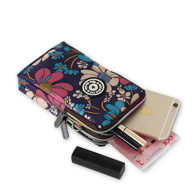 Casual Small Women Shoulder Bag Crossbody Zipper Mobile Phone Bag Lady  Multifunction Handbag Female Wrist Bag Purse Women Pouch thumbnail 5