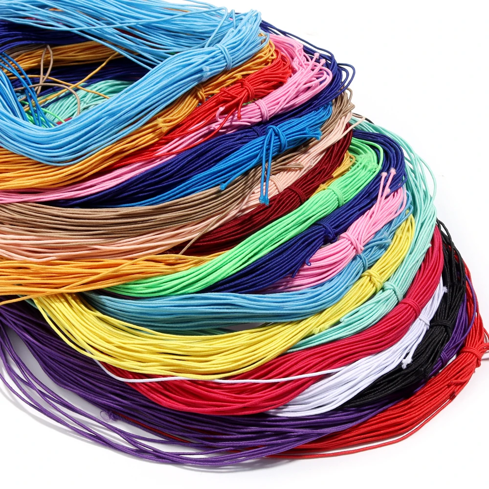 Apx 25Yards/Pack Color Braided Elastic Cord Beading Craft Stretch Threads String for Jewelry Making DIY Bracelet Accessories thumbnail 3