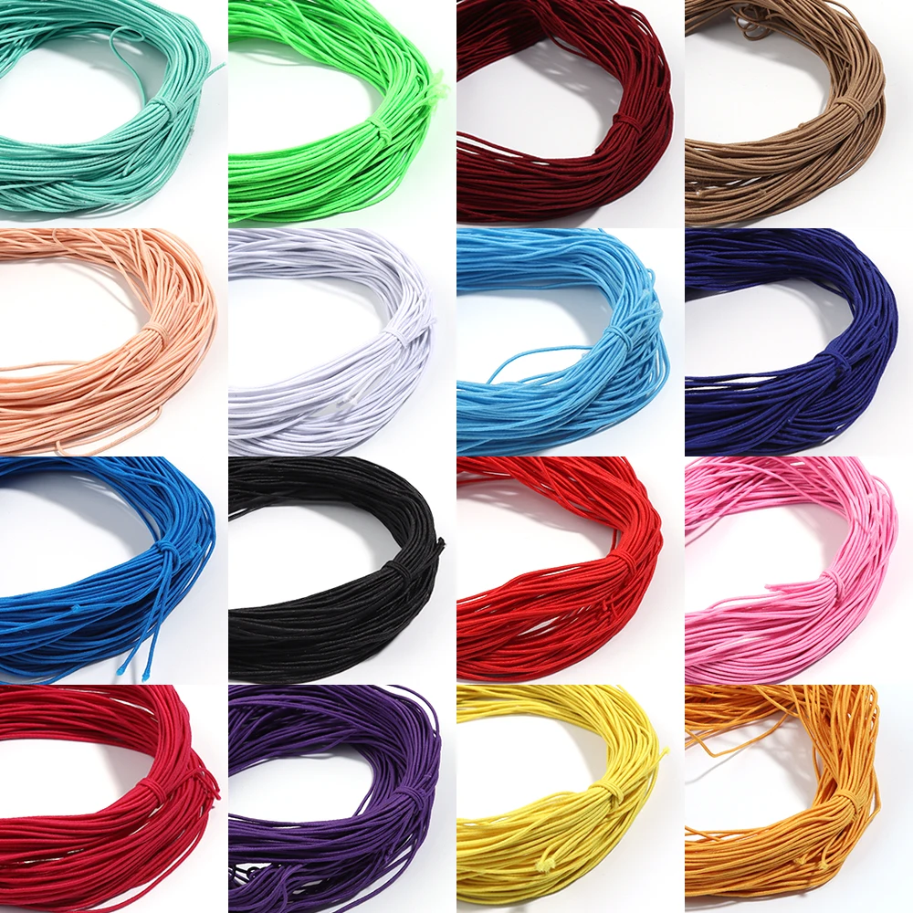 Apx 25Yards/Pack Color Braided Elastic Cord Beading Craft Stretch Threads String for Jewelry Making DIY Bracelet Accessories thumbnail 4