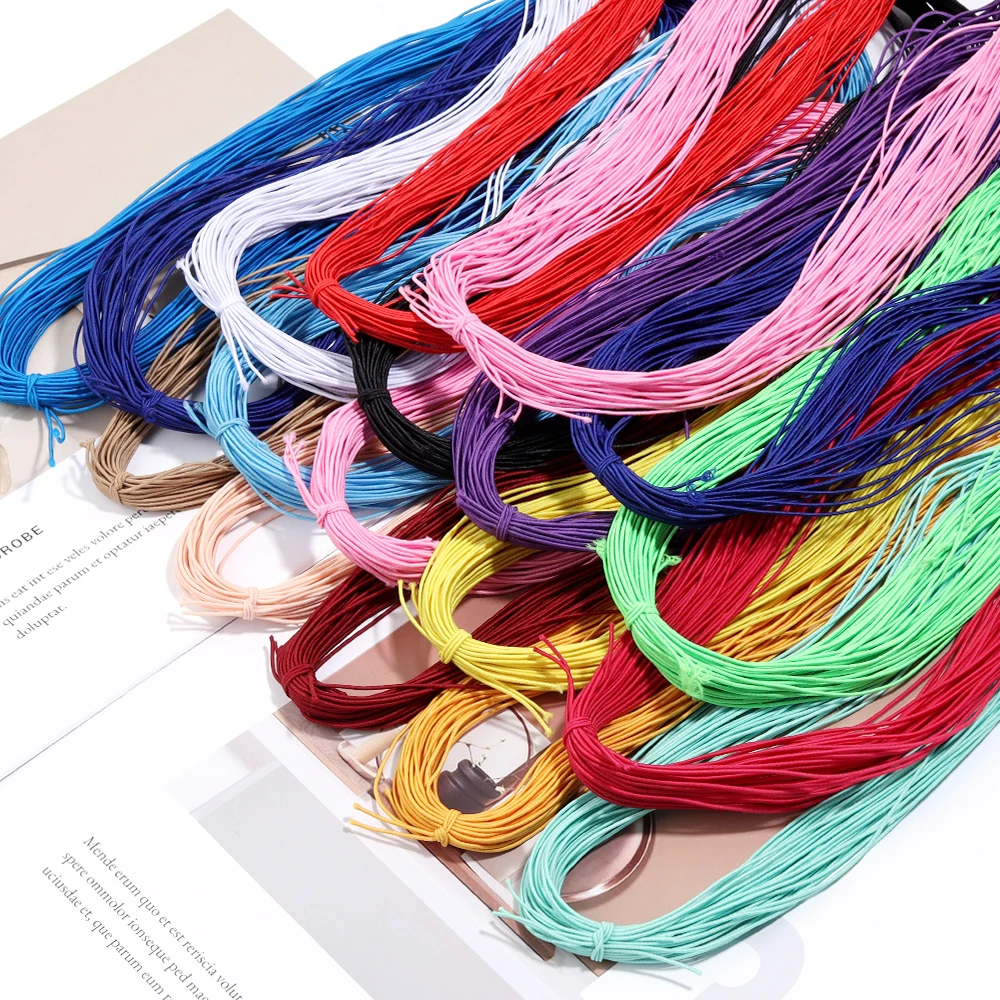 Apx 25Yards/Pack Color Braided Elastic Cord Beading Craft Stretch Threads String for Jewelry Making DIY Bracelet Accessories thumbnail 2