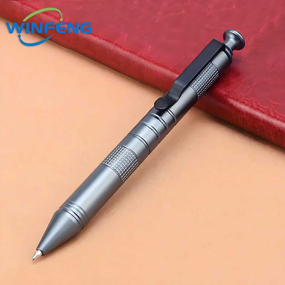 High Quality Metal Signature Pen Self-Defense Tactical Ballpoint Pen Anti-skid Writing Tools Office Supplies Holiday Gift thumbnail 3