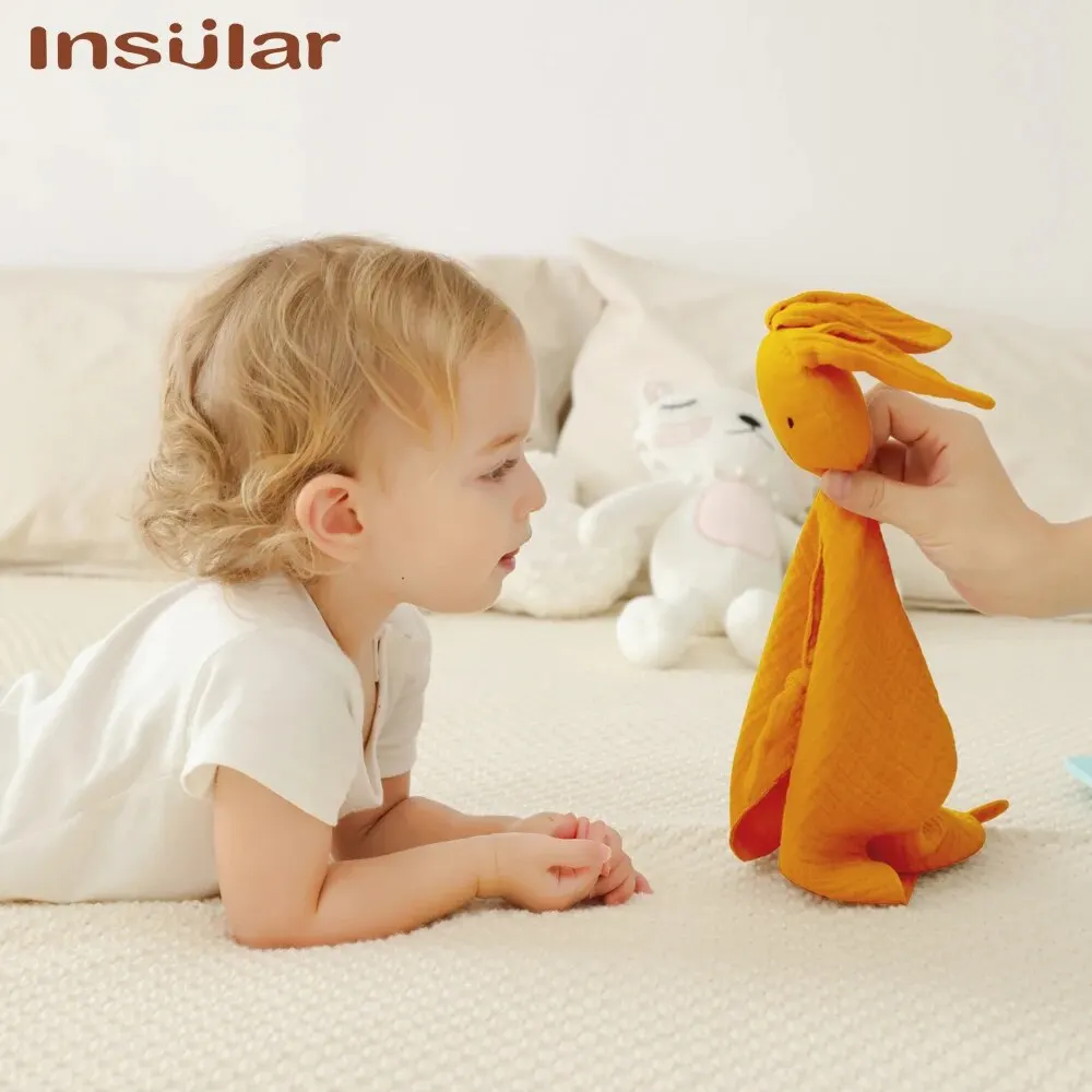 Muslin Baby Comfort Towel Cotton Comforter Blanket Soft Newborn Sleeping Dolls Kids Fashion Sleep Toy Soothe Appease Towel Bibs thumbnail 5